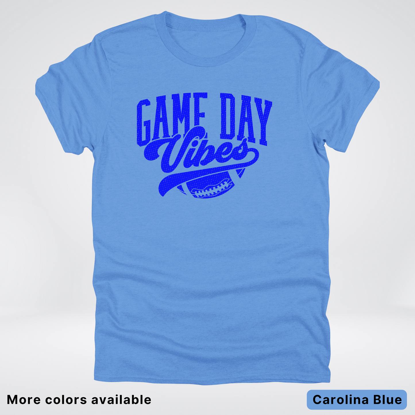 Game Day Vibes - Blue Design - Football T-Shirt