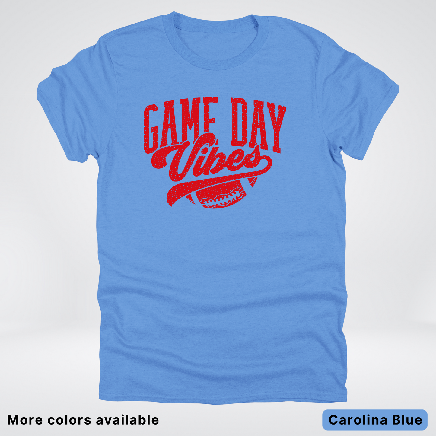 Game Day Vibes - Red Design - Football T-Shirt
