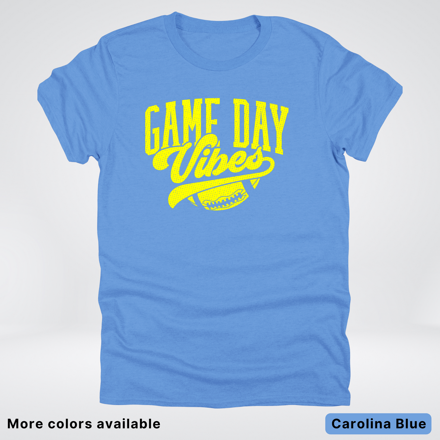 Game Day Vibes - Yellow Design - Football T-Shirt