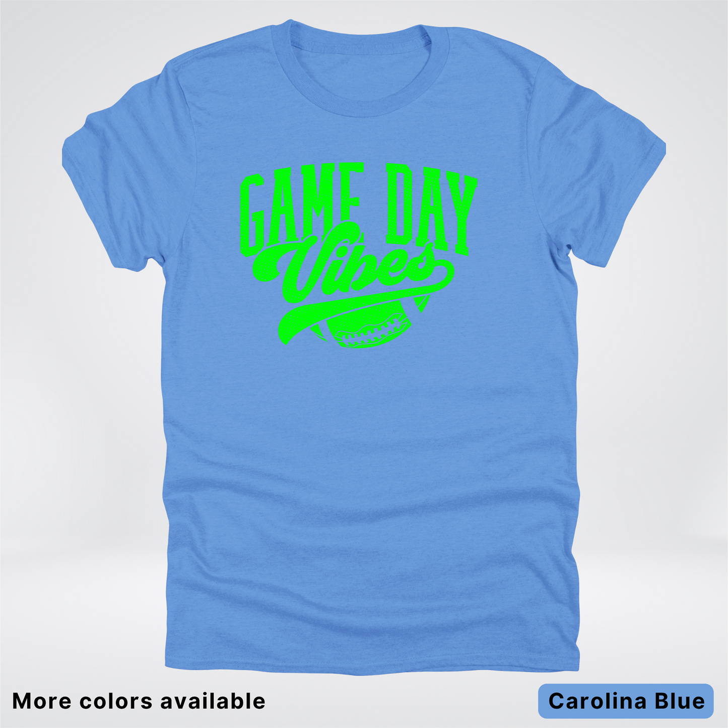 Game Day Vibes - Green Design - Football - T-Shirt