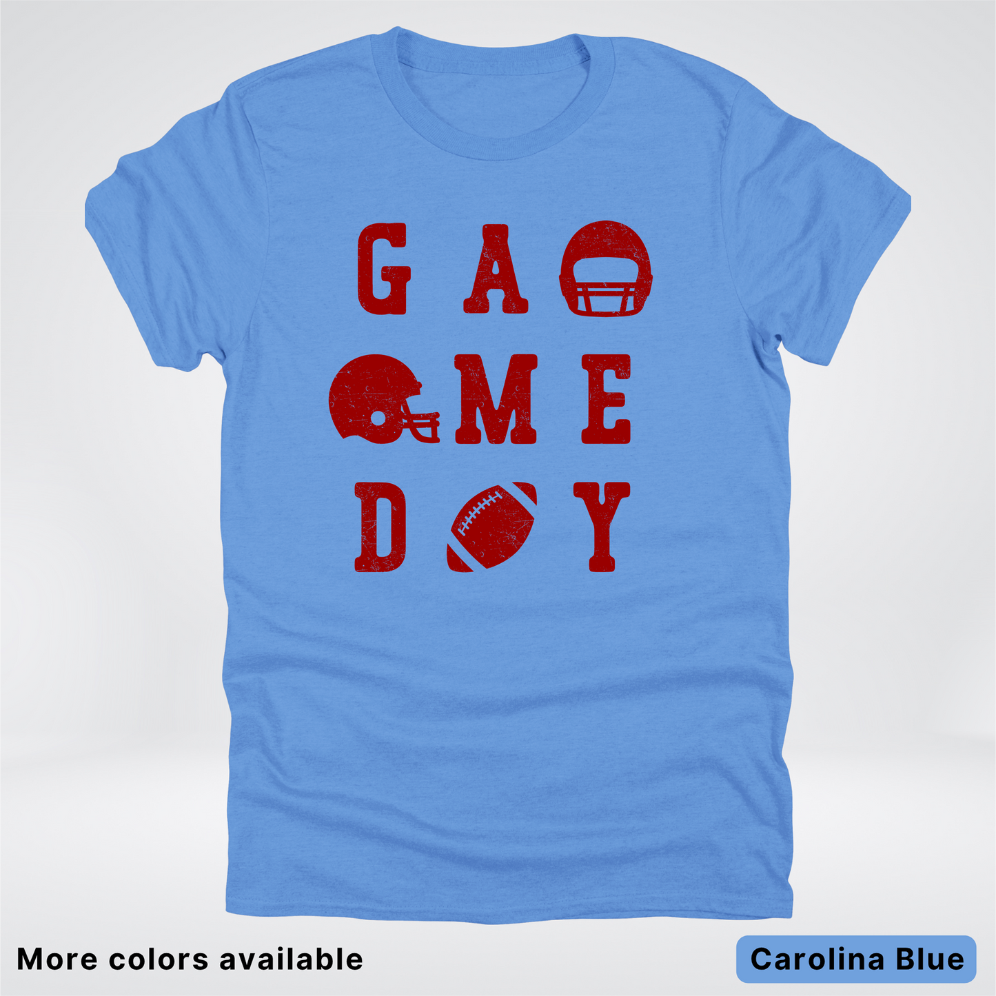 Game Day Football 3 x 3 – Maroon Design – T-Shirt