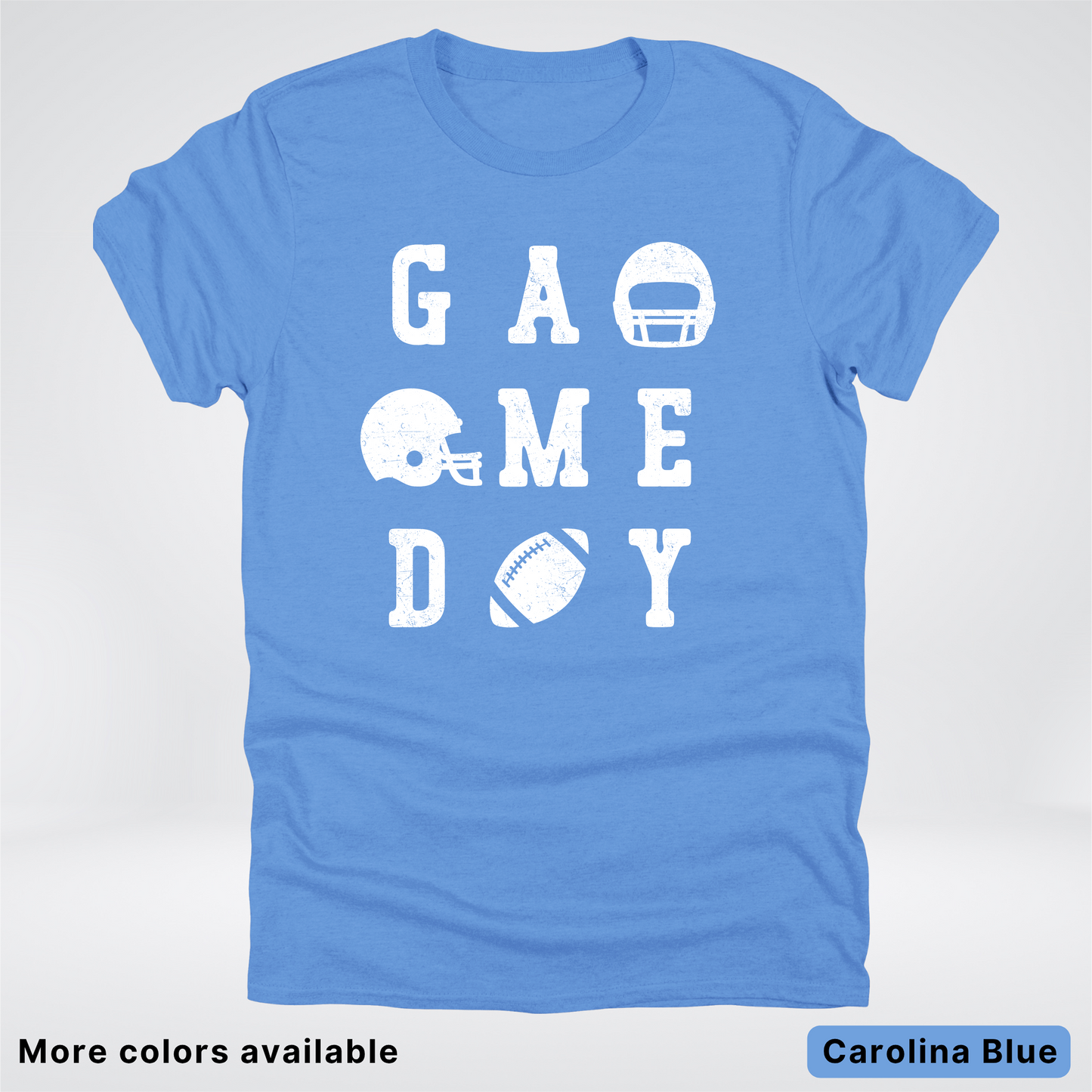 Game Day Football 3 x 3  – White Design  – T-Shirt