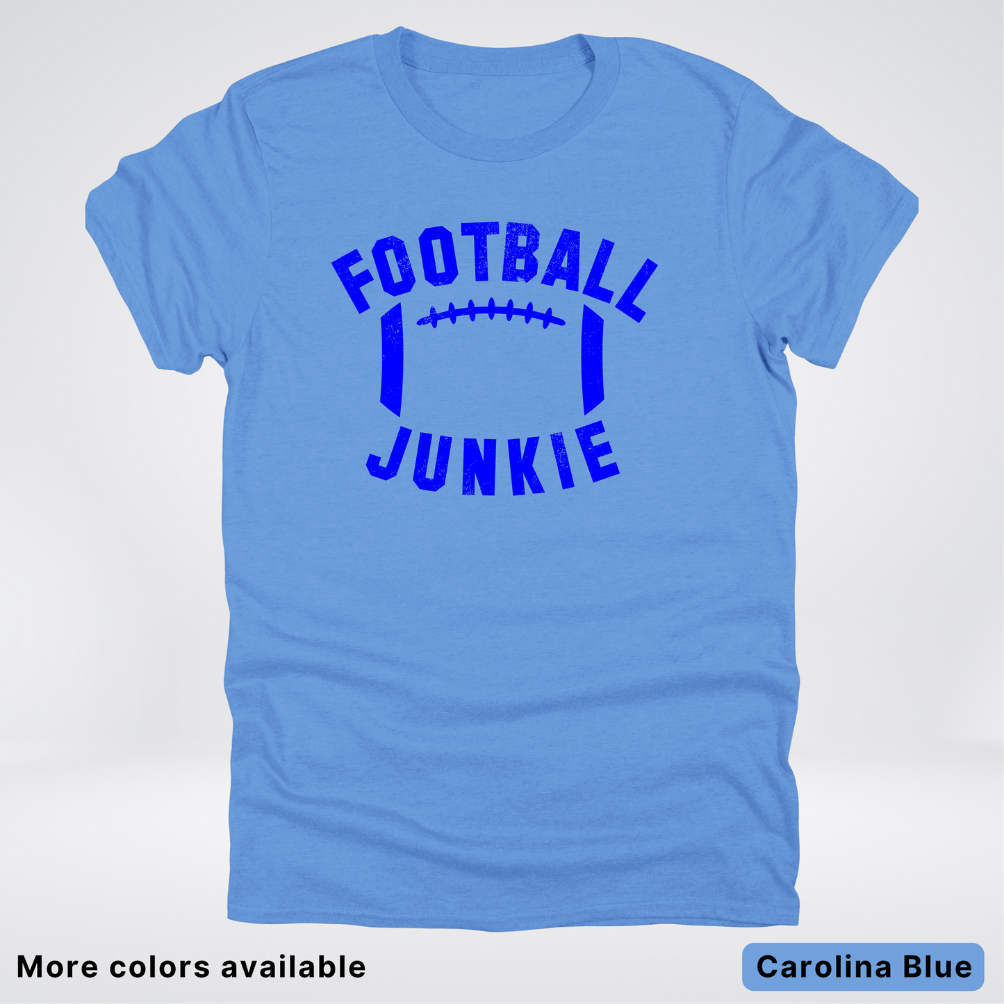 Football Junkie – Blue Design - T-Shirt