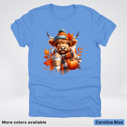 Fall Cow Cold Brew Coffee Pumpkin - T-Shirt