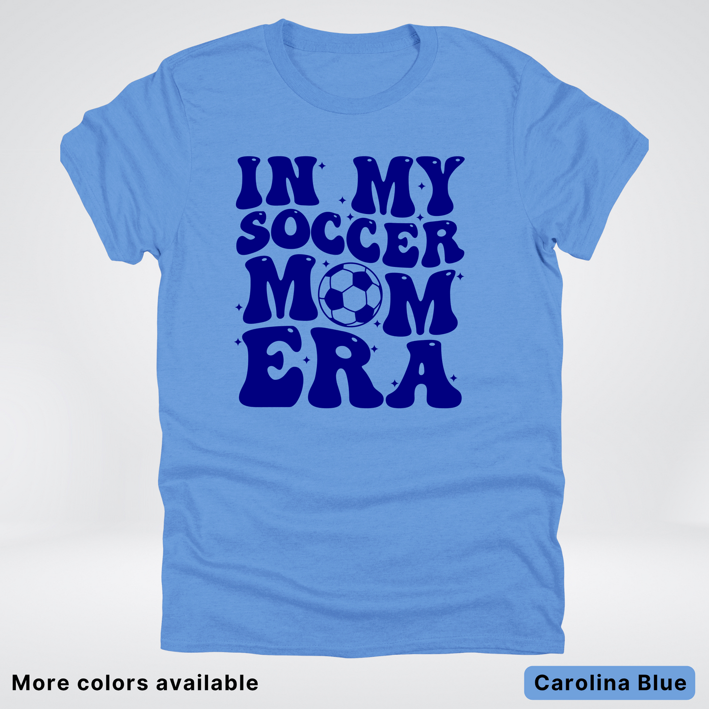 In My Soccer Mom Era – Navy Design - T-Shirt