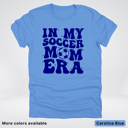 In My Soccer Mom Era – Navy Design - T-Shirt