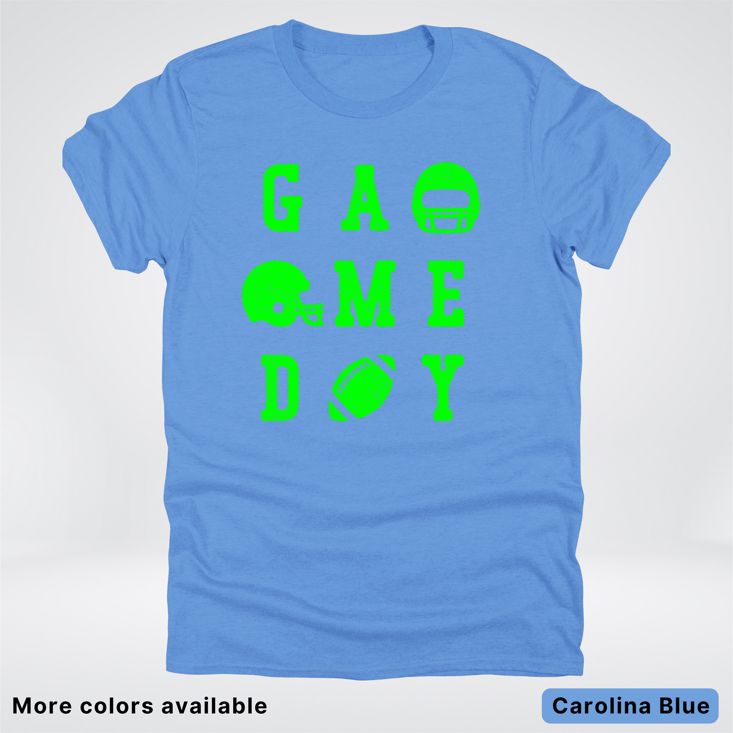 Game Day Football 3 x 3 - Green Design - T-Shirt