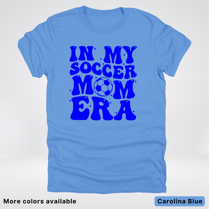 In My Soccer Mom Era – Blue Design - T-Shirt