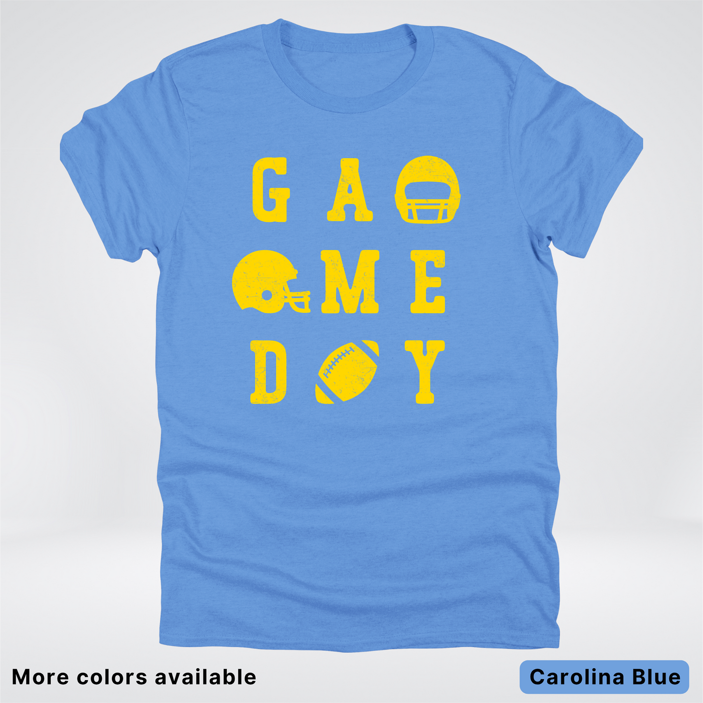 Game Day Football 3 x 3 - Gold Design - T-Shirt