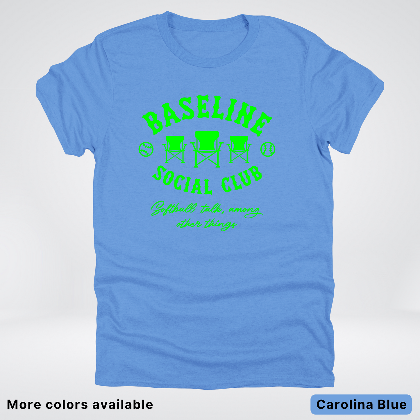 Baseline Social Club Softball – Green Design - T-Shirt