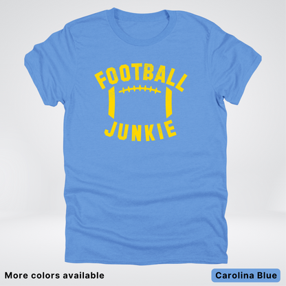 Football Junkie – Gold Design - T-Shirt