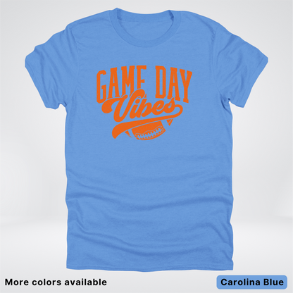 Game Day Vibes – Orange Design - Football  - T-Shirt