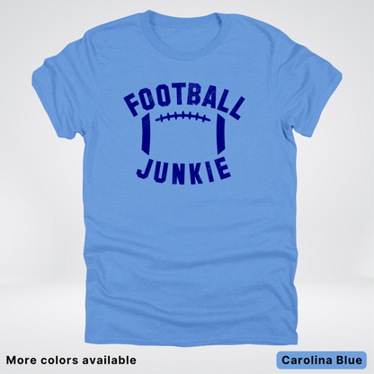 Football Junkie – Navy Design - T-Shirt