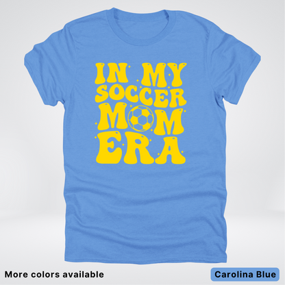 In My Soccer Mom Era – Gold Design - T-Shirt