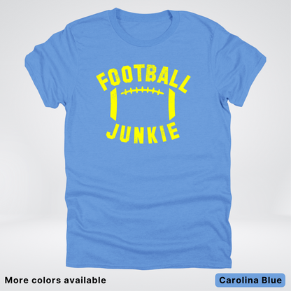 Football Junkie – Yellow Design - T-Shirt
