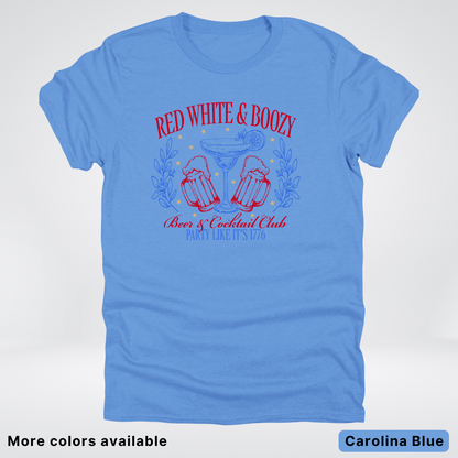 Red White And Boozy 4th Of July T-Shirt