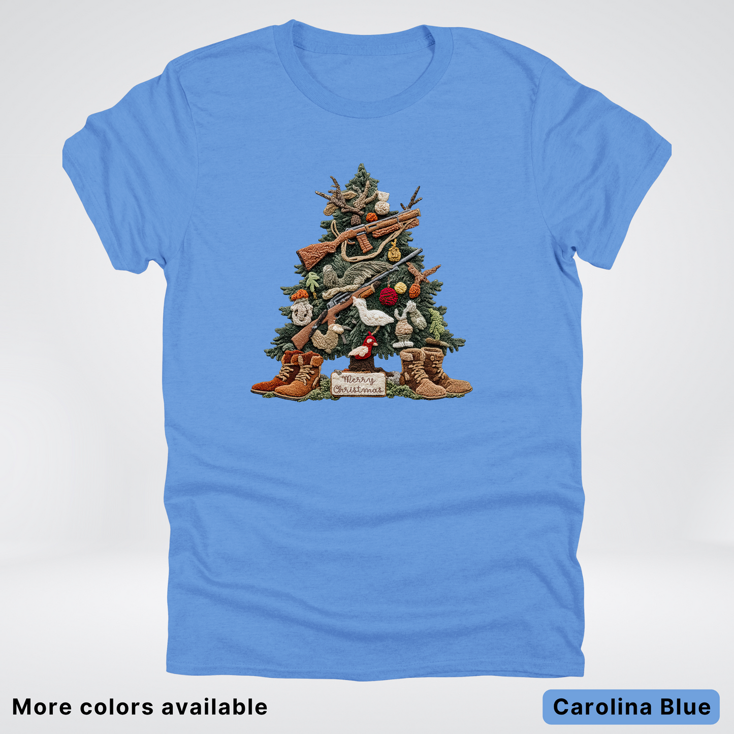 Rustic Holiday Tree & Boots (Hook Yard Faux) - T-Shirt
