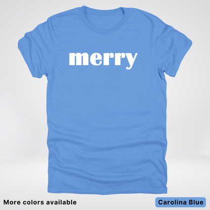 Merry - White Design - T-Shirt
