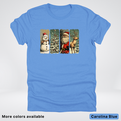 Classic Christmas Strip Art - T-Shirt