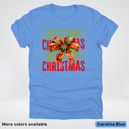 Christmas Star Bow - T-Shirt