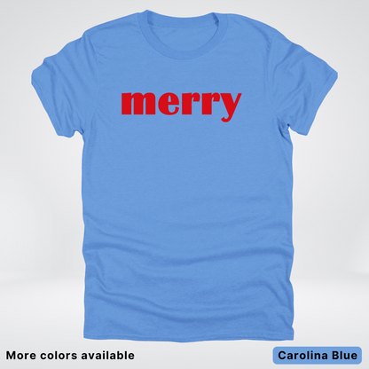 Merry - Red Design - T-Shirt