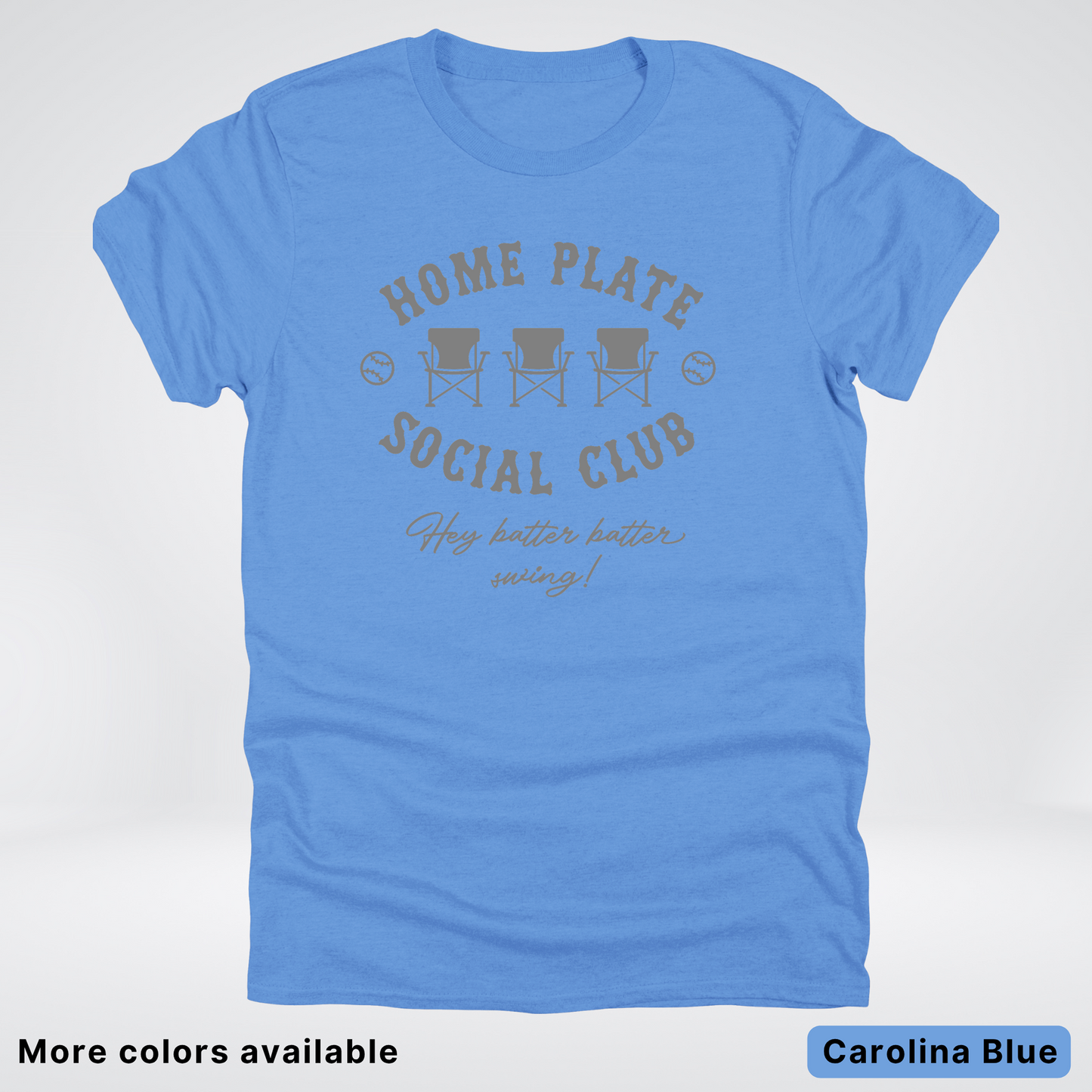 Home Plate Social Club – Gray Design - T-Shirt