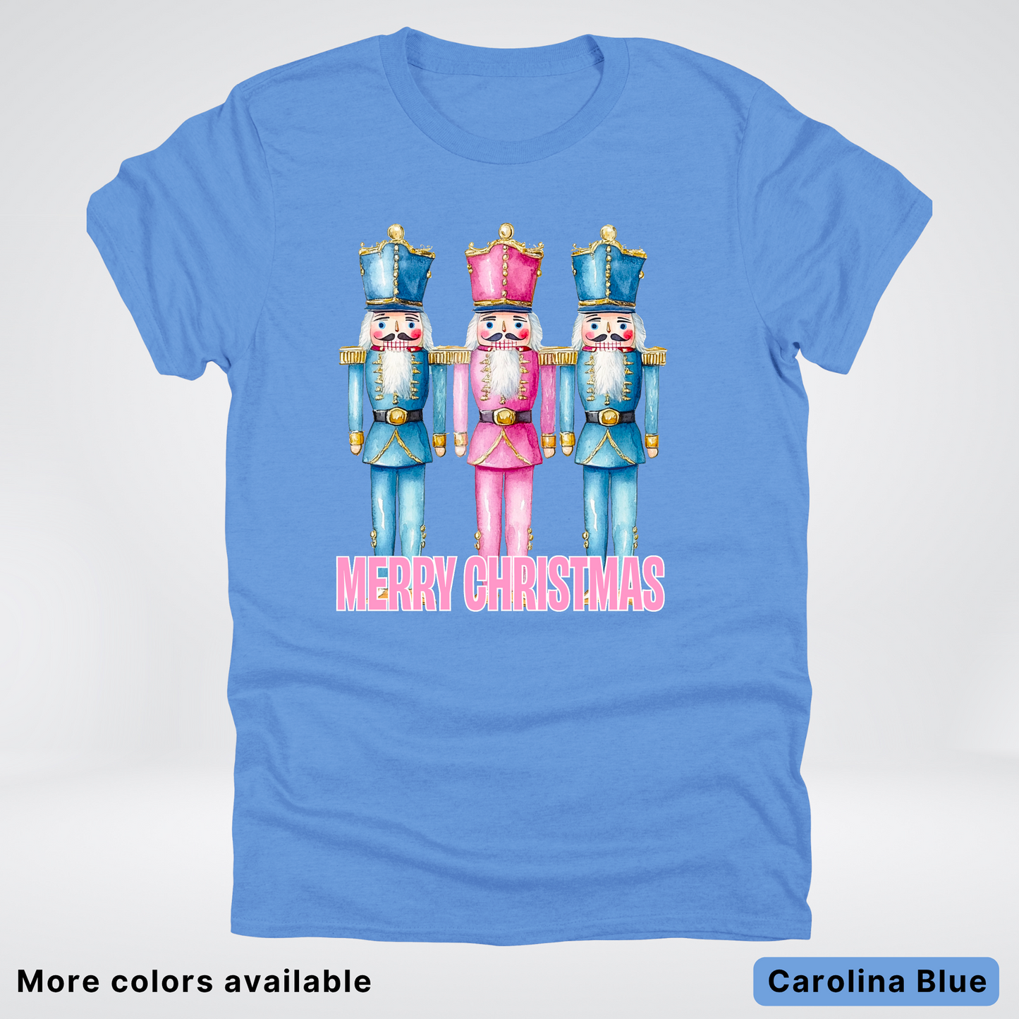 Merry Christmas Pastel Nutcrackers - T-Shirt
