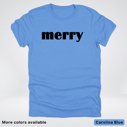 Merry - Black Design - T-Shirt