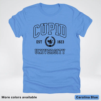 Cupid University Est 1823 - Black Design - T-Shirt