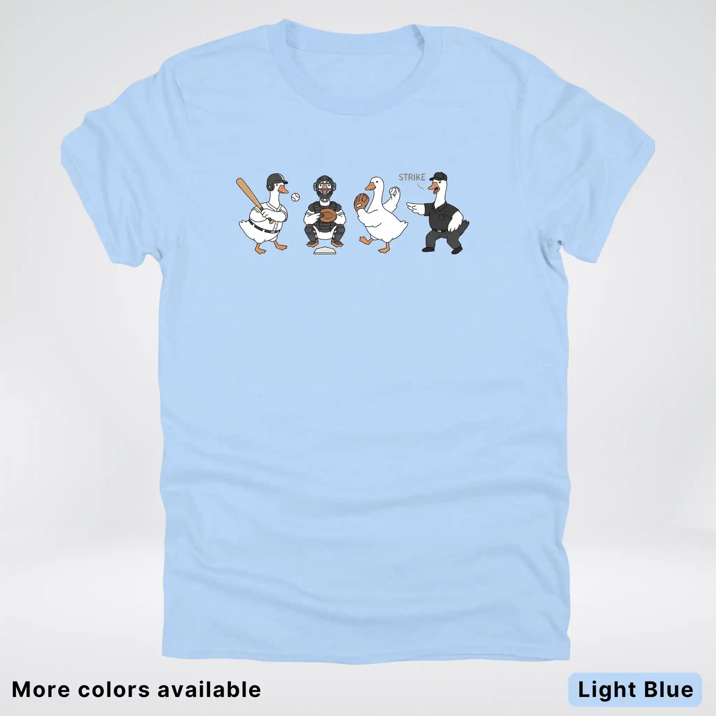 Baseball Goose Squad – Funny Baseball Goose Graphic T-Shirt