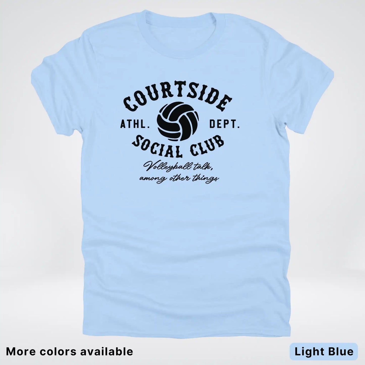 Courtside Social Club – Black Design – Volleyball - T-Shirt