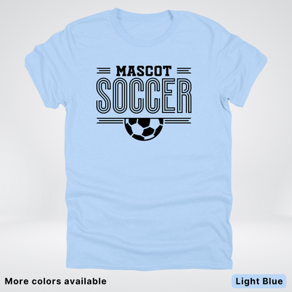 Custom Mascot – Black Design 15 - Soccer T-Shirt