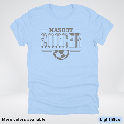 Custom Mascot – Gray Design 14 - Soccer T-Shirt