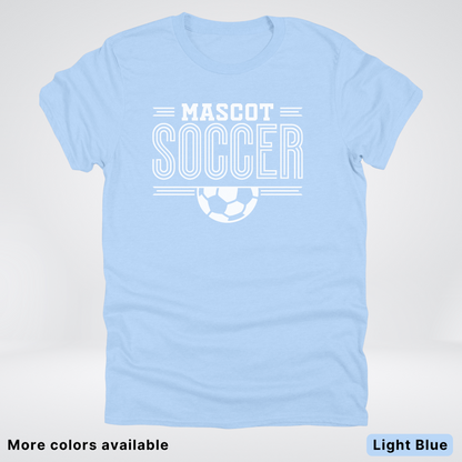 Custom Mascot – White Design 13 - Soccer T-Shirt