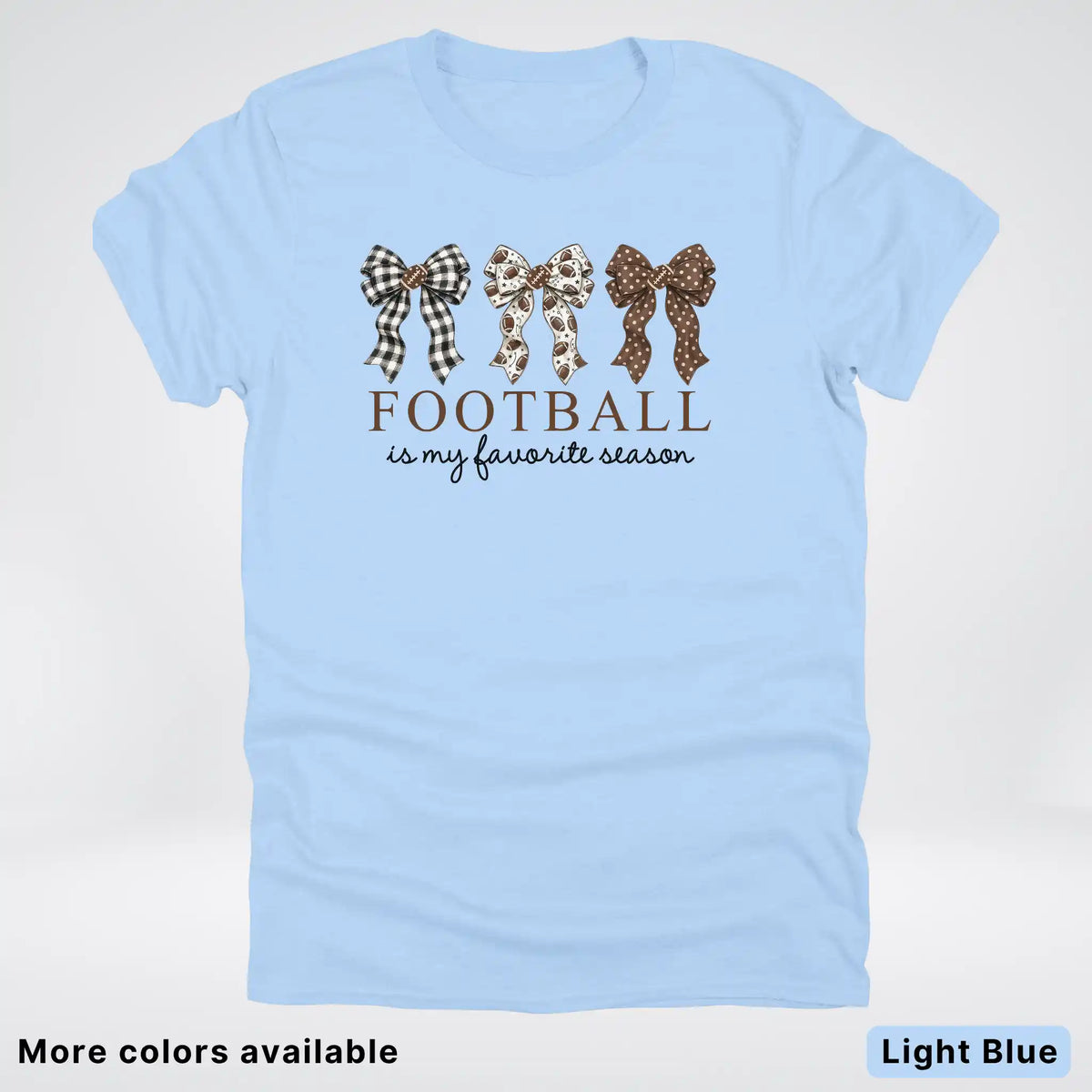 Football Is My Favorite Season – Game Day Bow T-Shirt