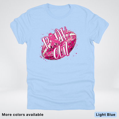 Pink Out Football Splatter - T-Shirt