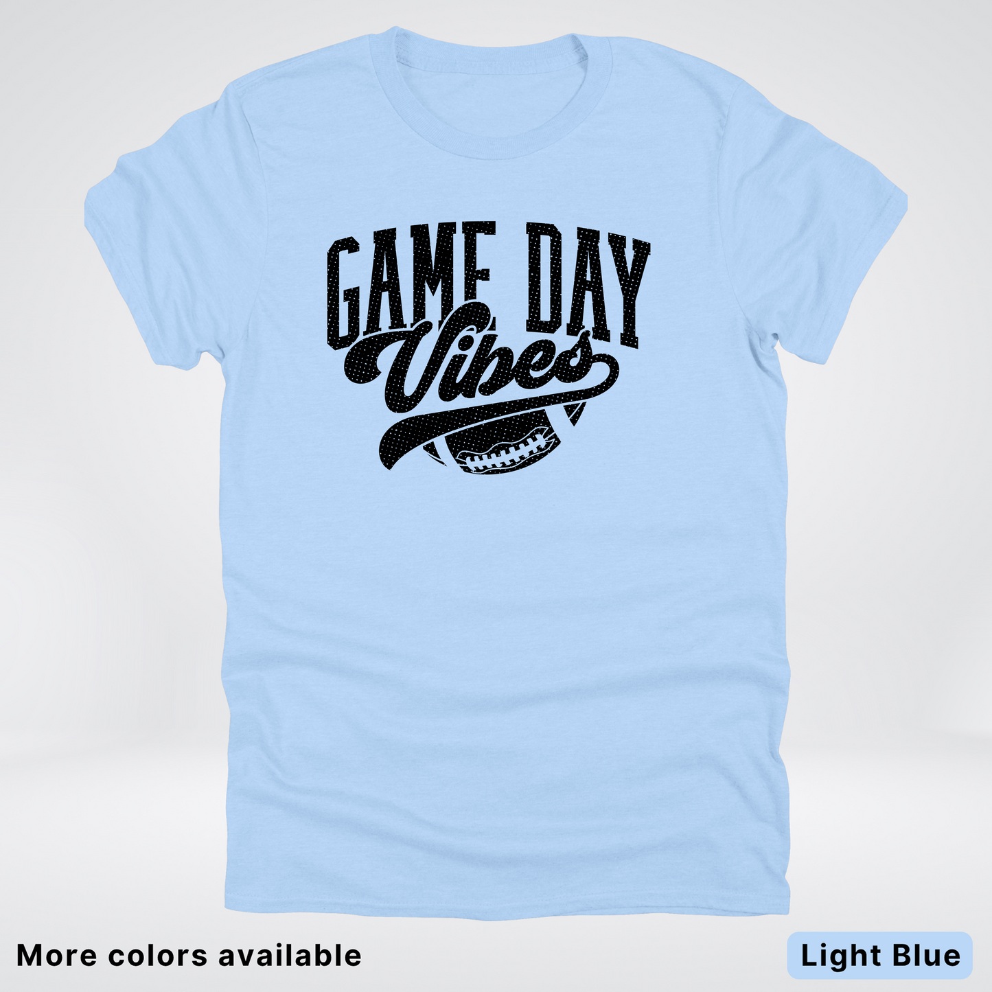 Game Day Vibes - Black Design 2 - Football T-Shirt