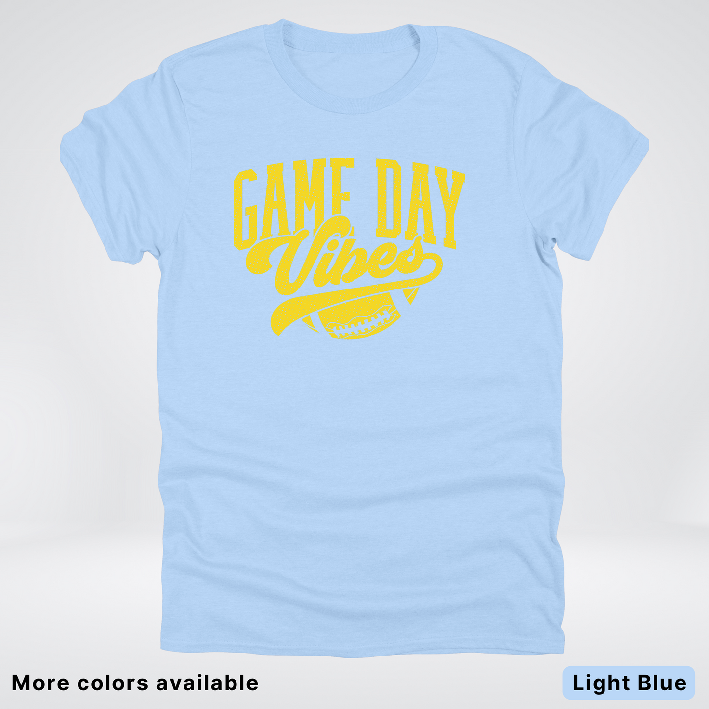 Game Day Vibes - Gold Design - Football T-Shirt