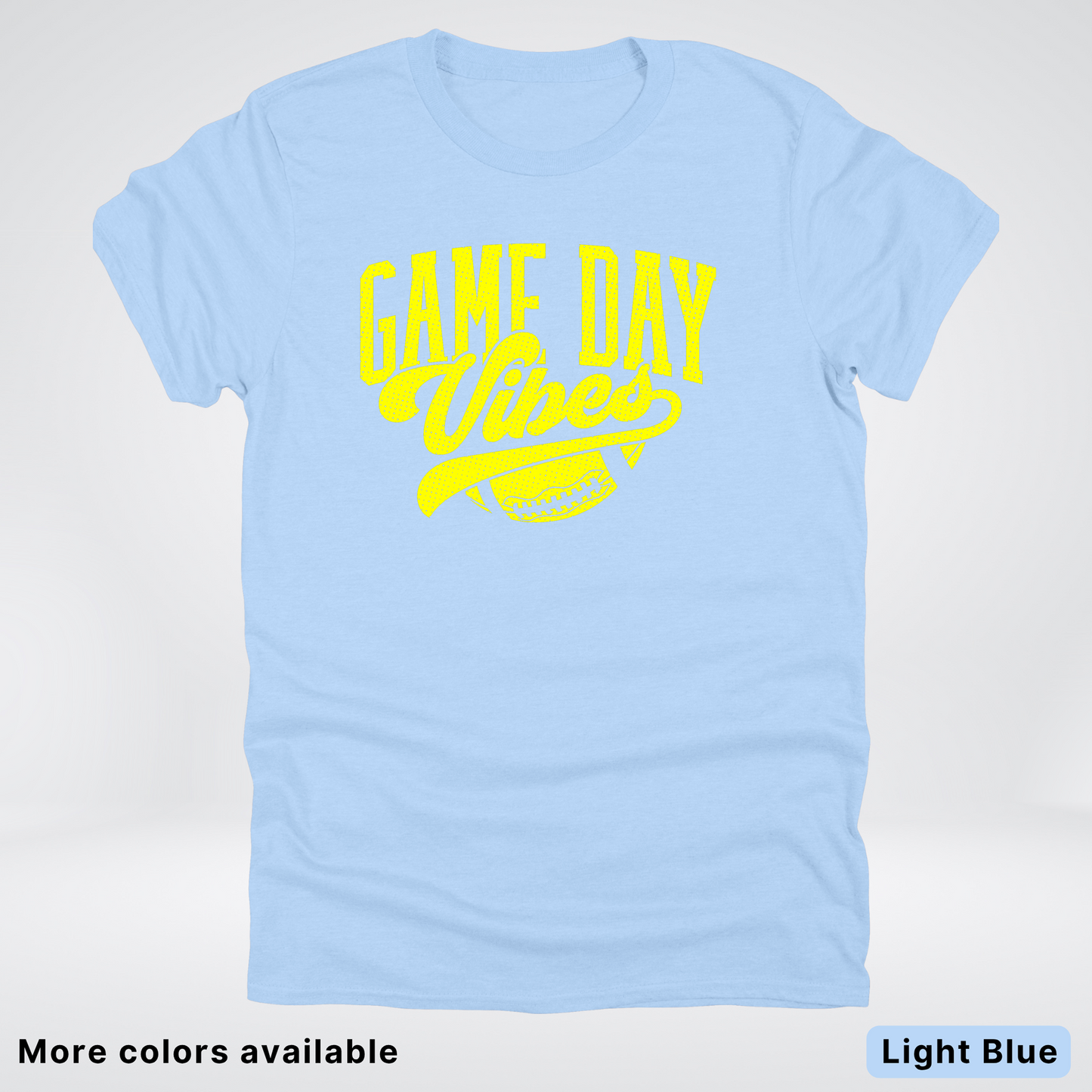 Game Day Vibes - Yellow Design - Football T-Shirt
