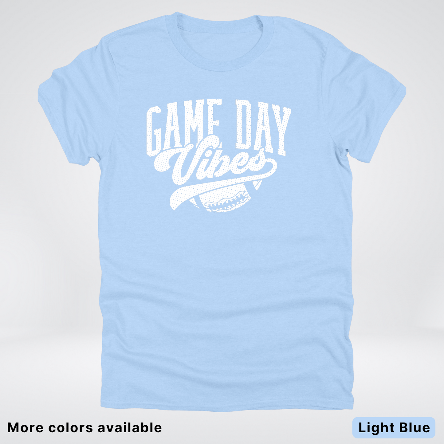 Game Day Vibes - White Design 2 - Football T-Shirt