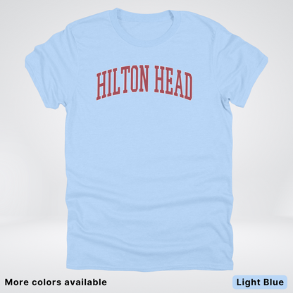 Hilton Head Destination - Red Design - T-Shirt