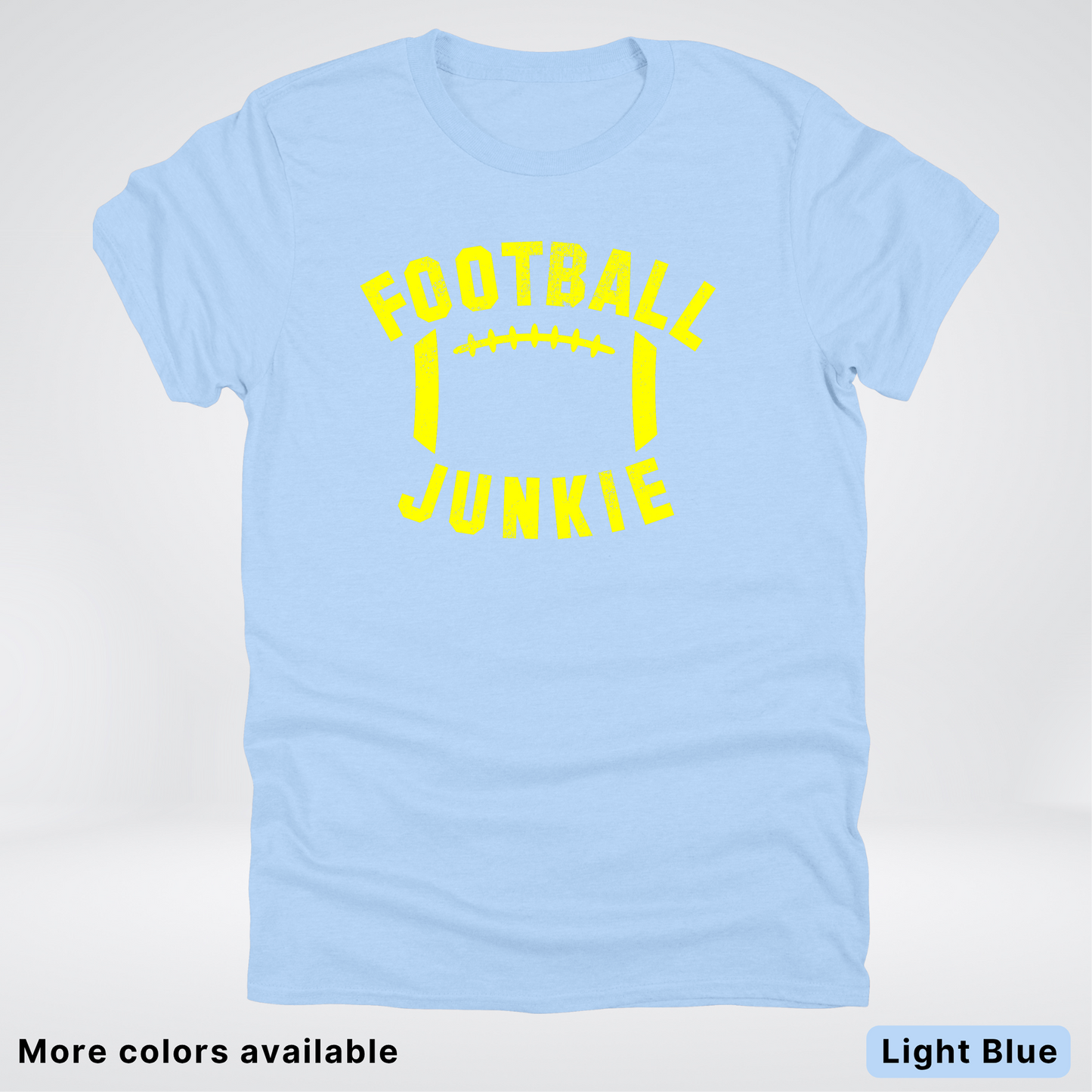Football Junkie – Yellow Design - T-Shirt