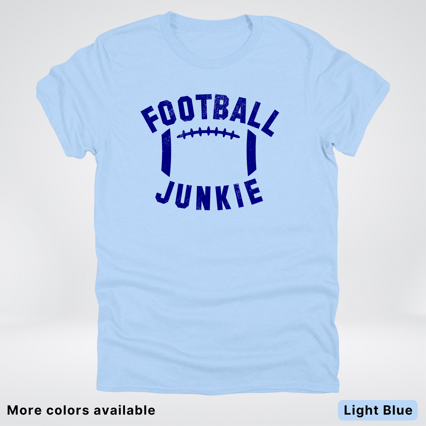 Football Junkie – Navy Design - T-Shirt