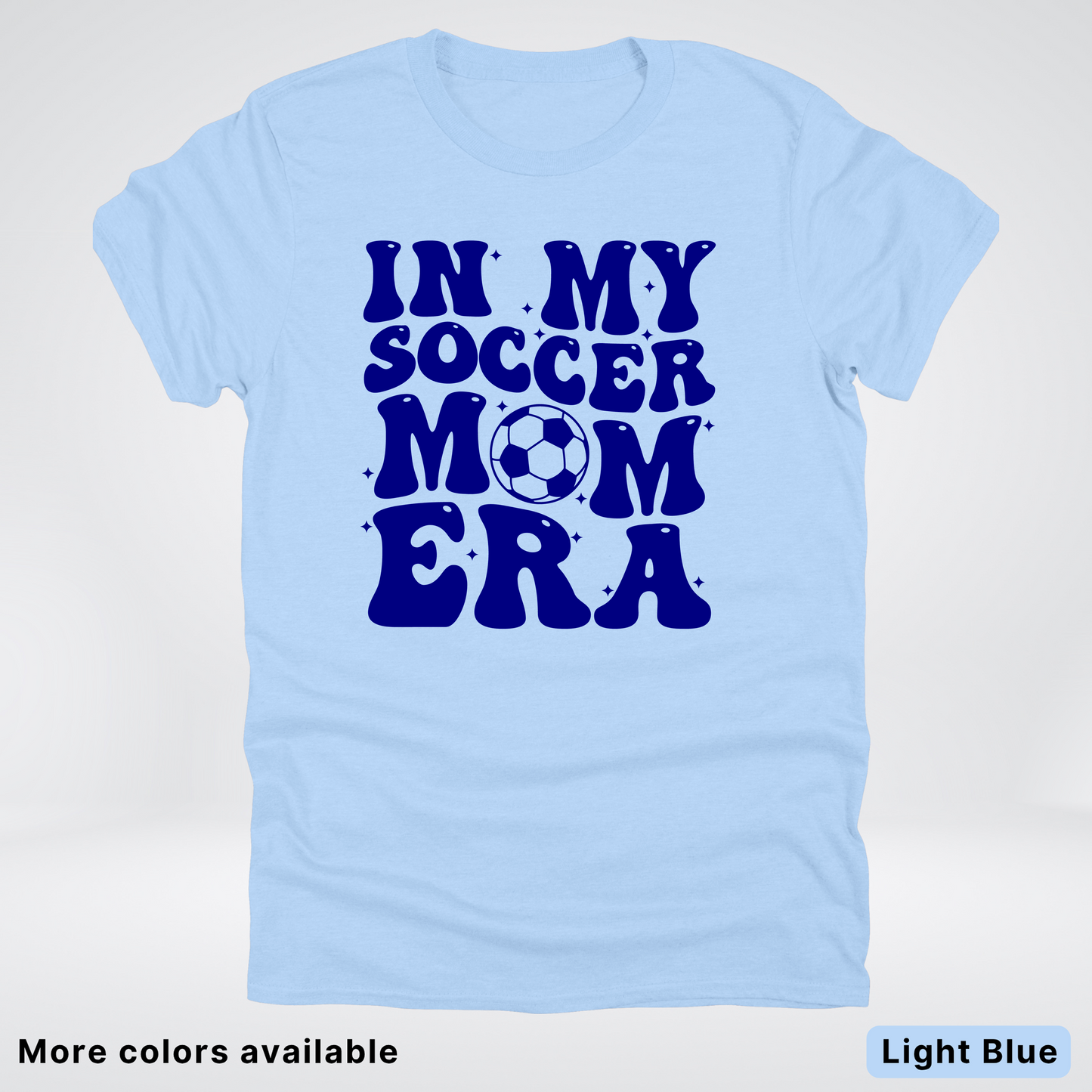 In My Soccer Mom Era – Navy Design - T-Shirt
