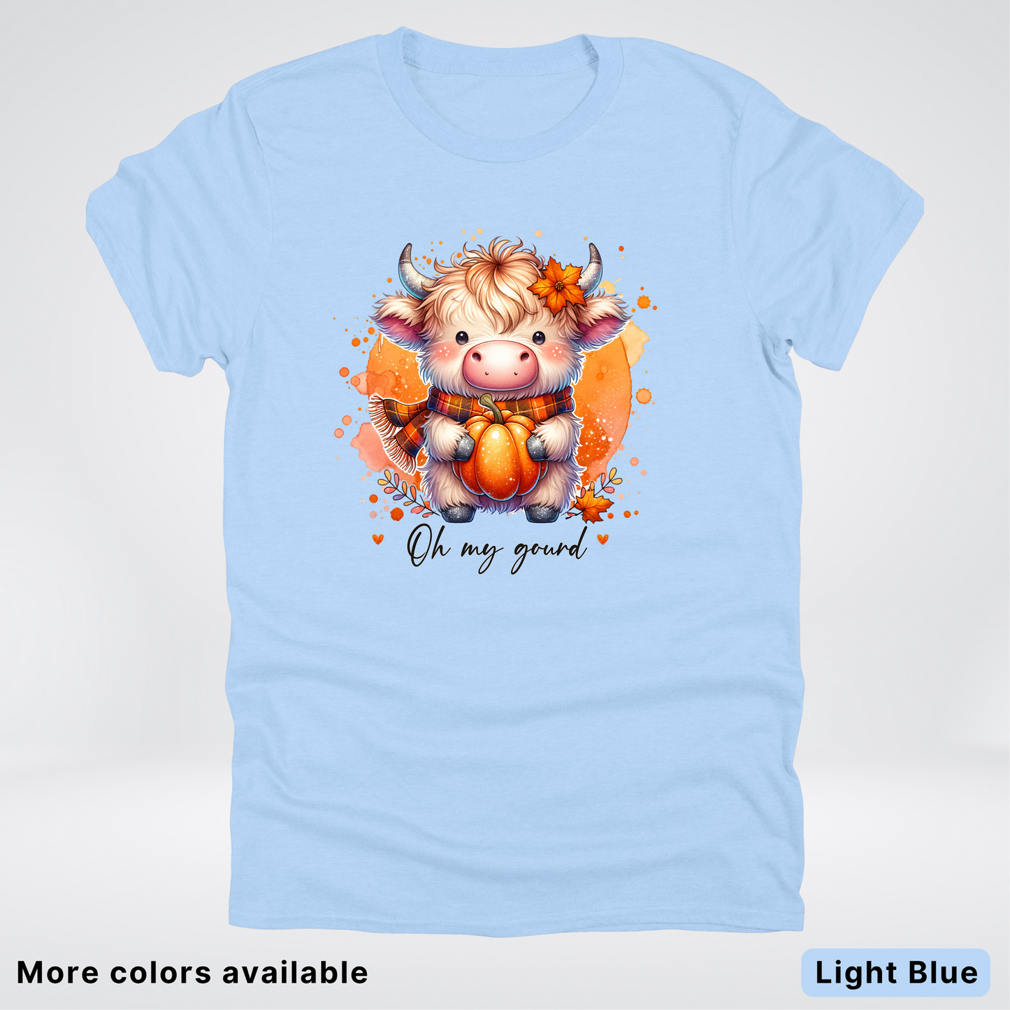 Oh My Gourd Small Cow Calf Pumpkin - T-Shirt