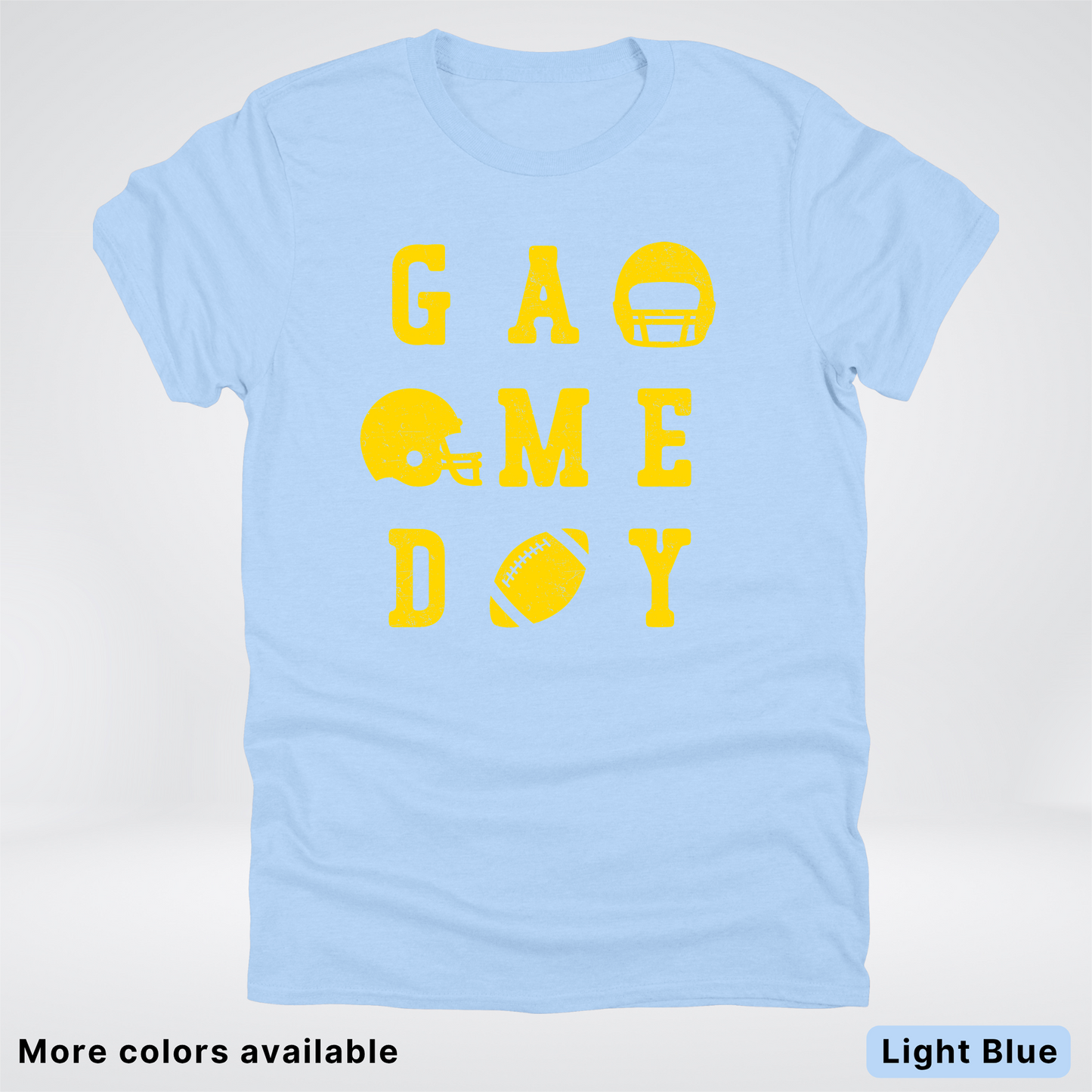 Game Day Football 3 x 3 - Gold Design - T-Shirt