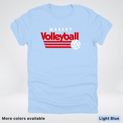 Custom Mascot - Red - Volleyball Design 53 - T-Shirt