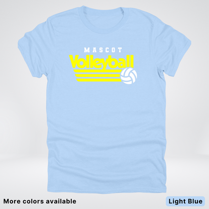 Custom Mascot - Yellow - Volleyball Design 54 - T-Shirt