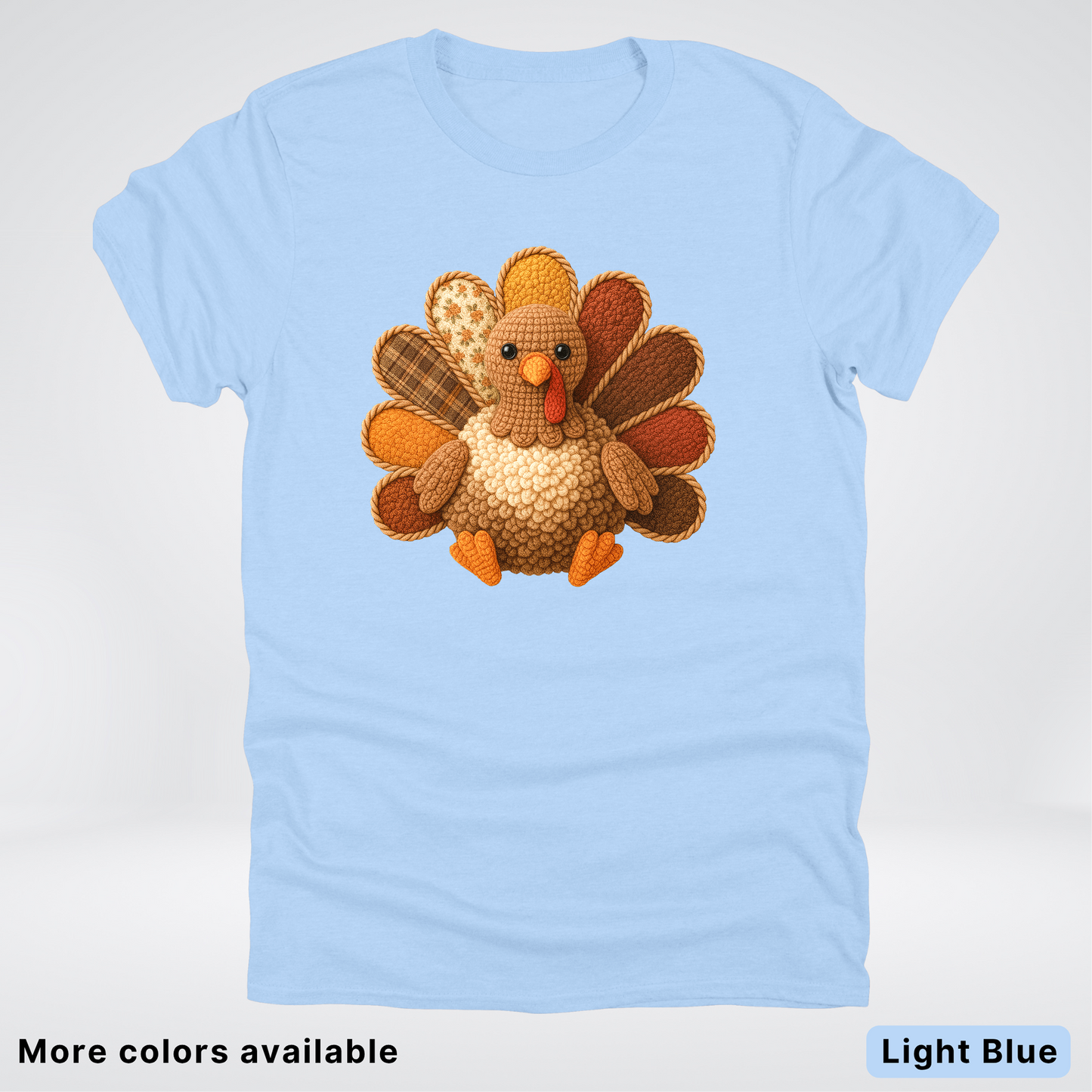 Turkey Crochet Thanksgiving Fall - T-Shirts