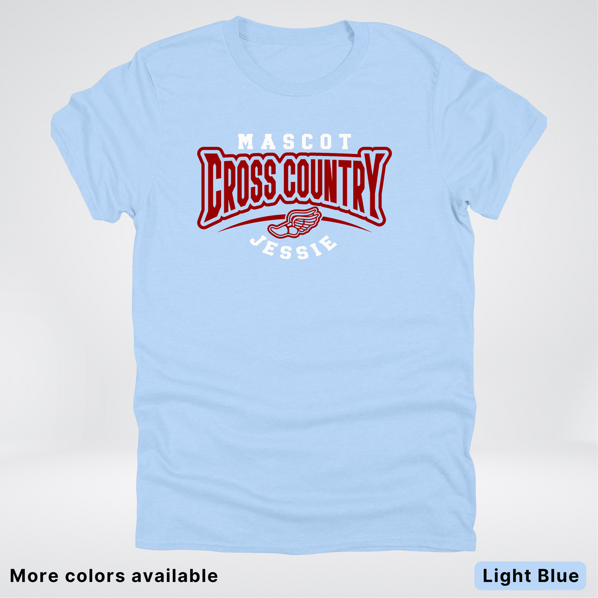 Custom Mascot & Name – Maroon Design– Cross Country 01 - T-Shirt